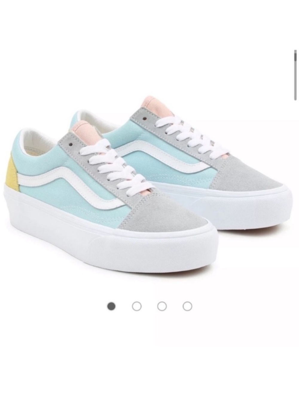 Vans Old Skool PlatformPastel Colorblock Sneakers size six (6)